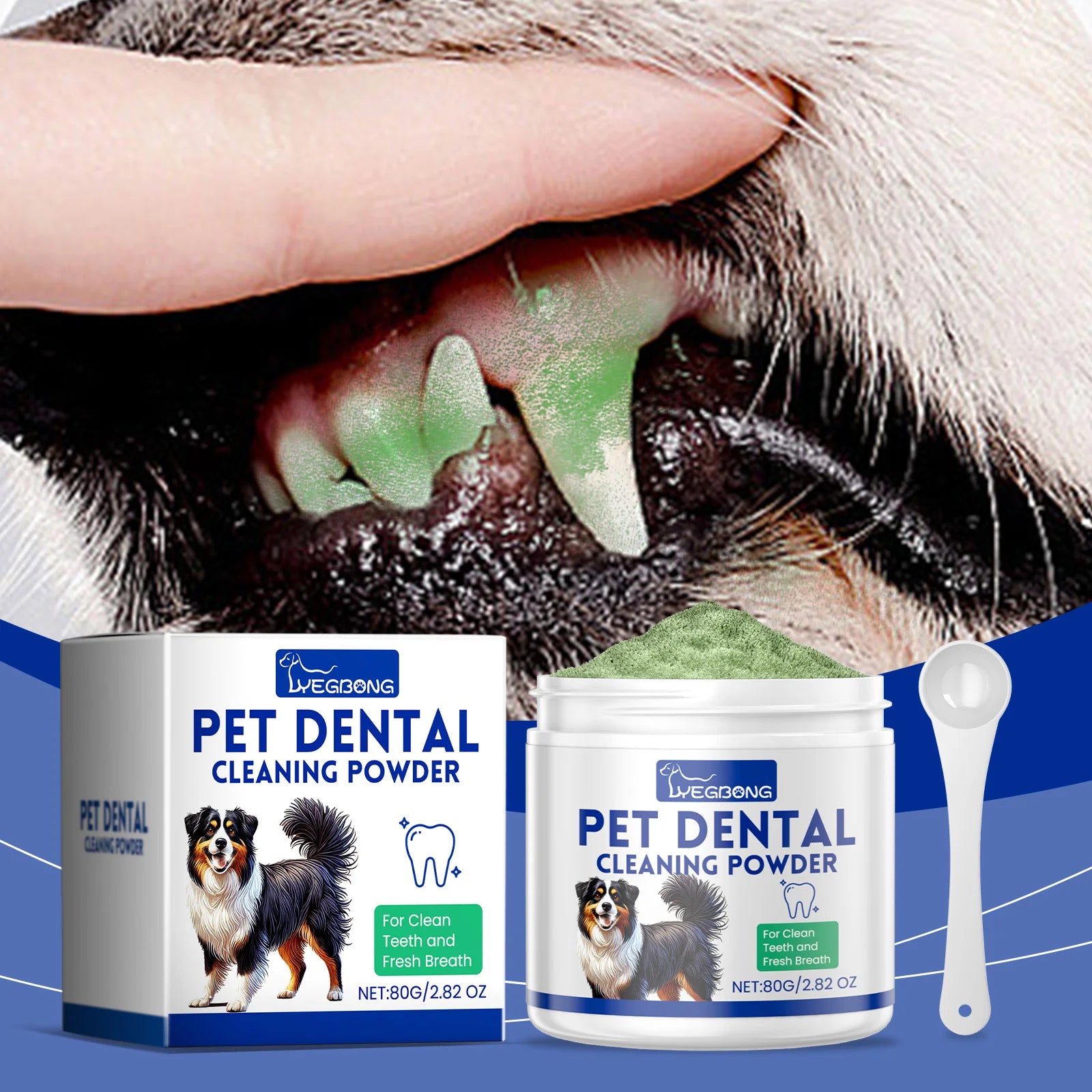 Dog Dental Cleaning & Whitening Powder