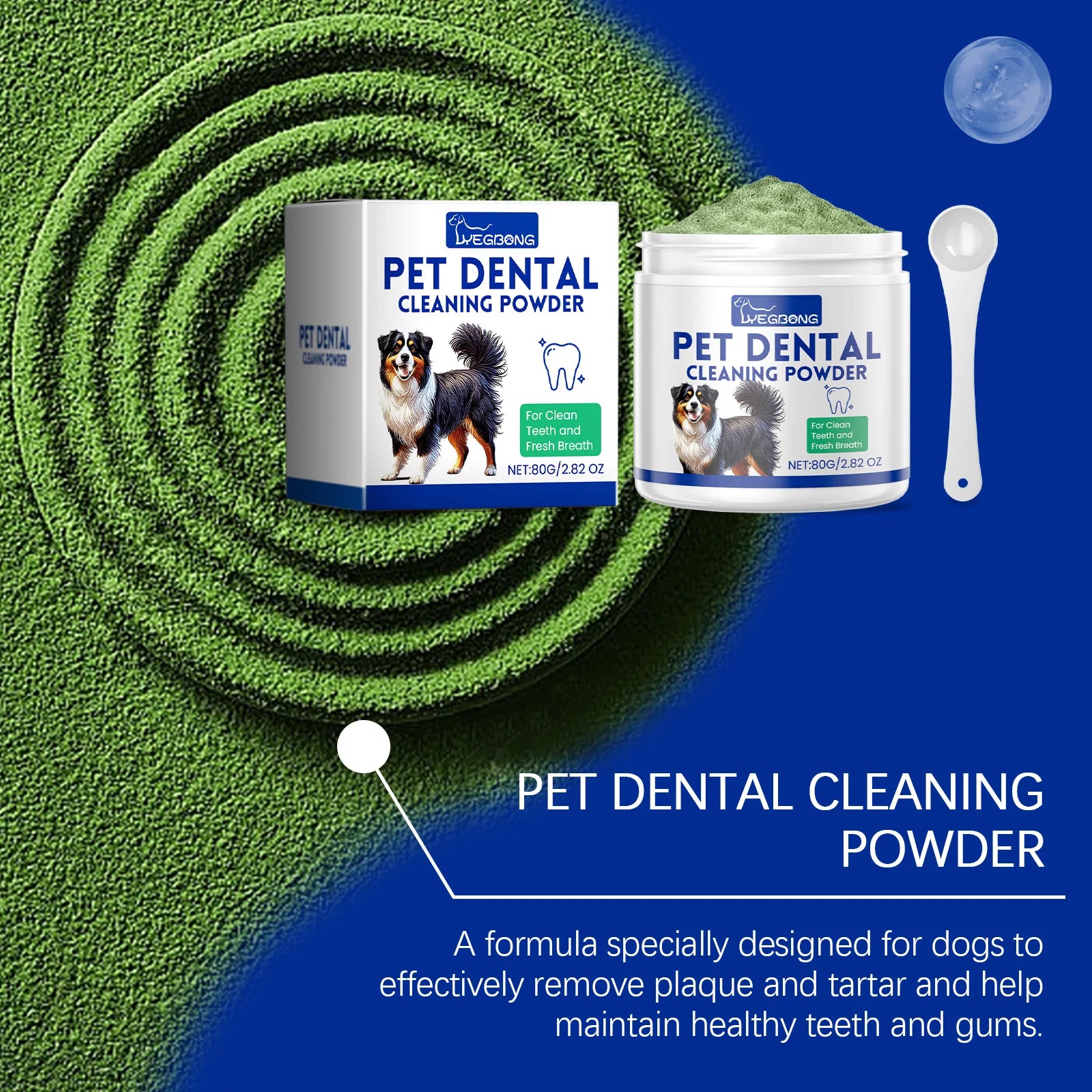 Dog Dental Cleaning & Whitening Powder