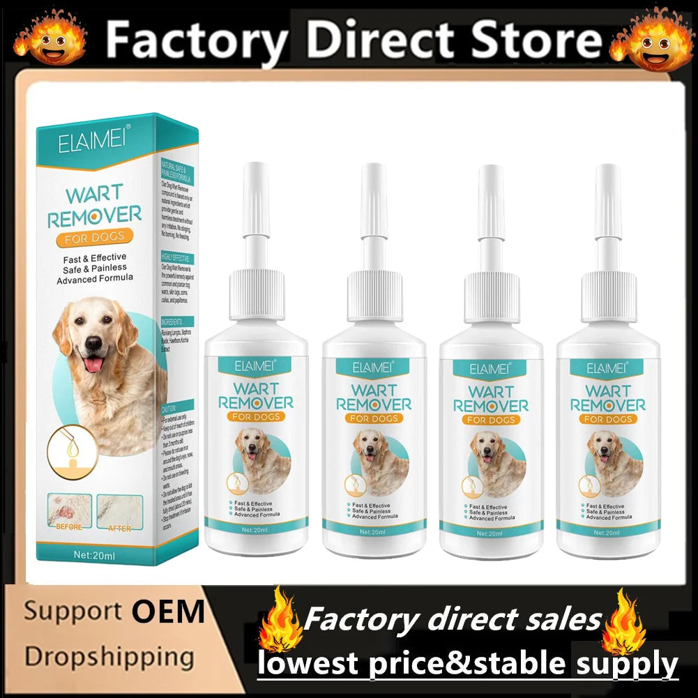 Pet Wart Removal Liquid for Cats & Dogs