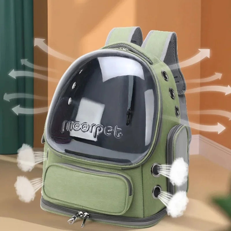 Transparent Breathable Pet Carrier Backpack