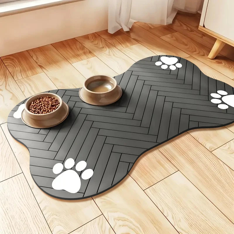 Cartoon Absorbent Pet Feeding Placemat