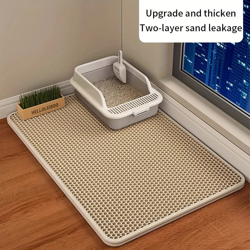 Large Honeycomb Cat Litter Trapping Mat