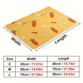 Absorbent Carrot Rabbit Toilet Mat