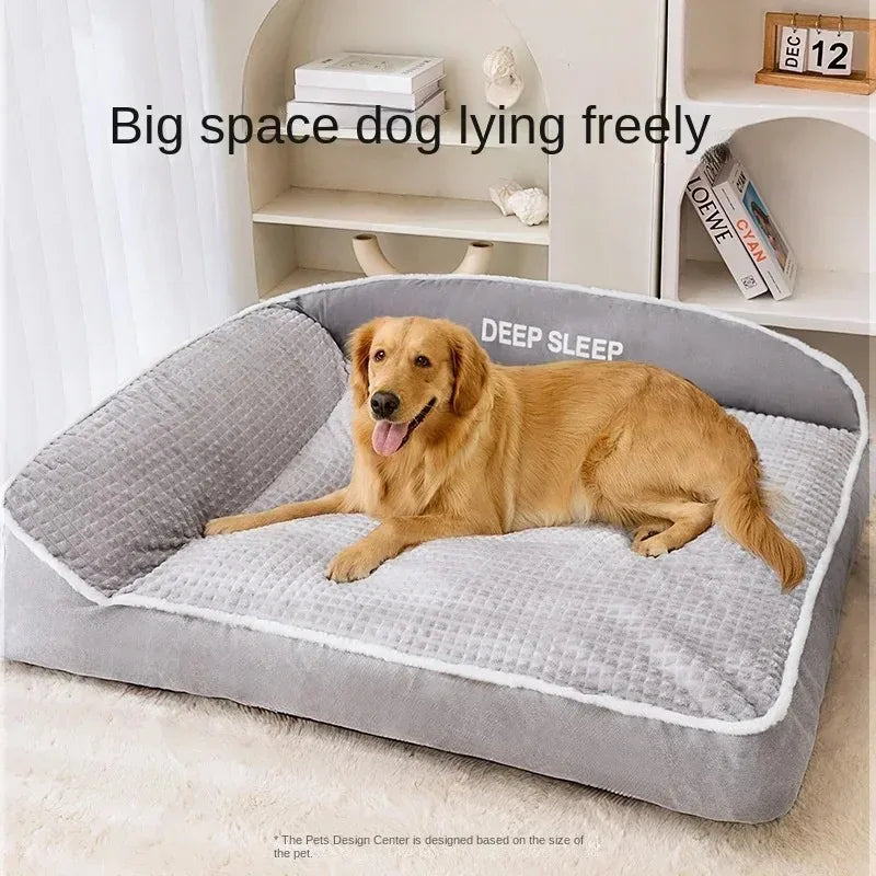 Festive Warm Pet Sofa Bed & Blanket