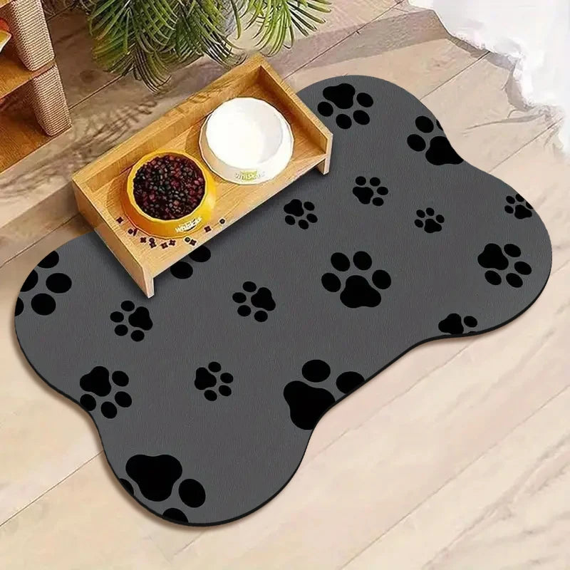 Cartoon Absorbent Pet Feeding Placemat