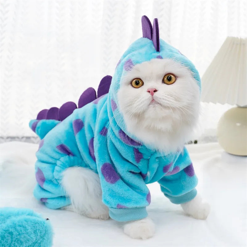 Dinosaur Plush Pet Costume Jumpsuit