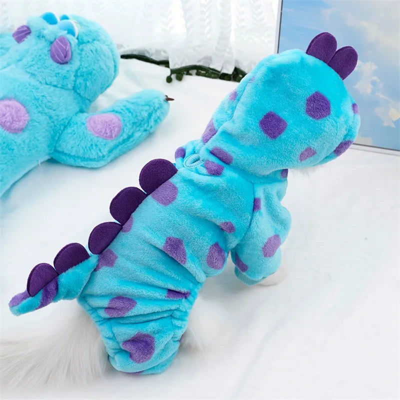 Dinosaur Plush Pet Costume Jumpsuit
