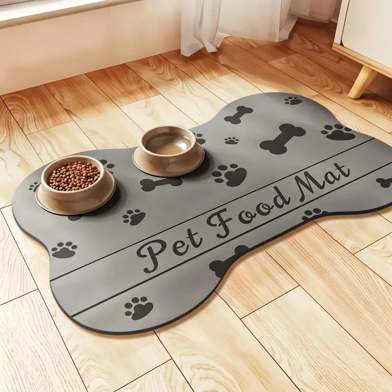Cartoon Absorbent Pet Feeding Placemat