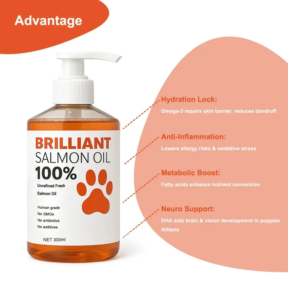 Human-Grade Salmon Oil for Pets