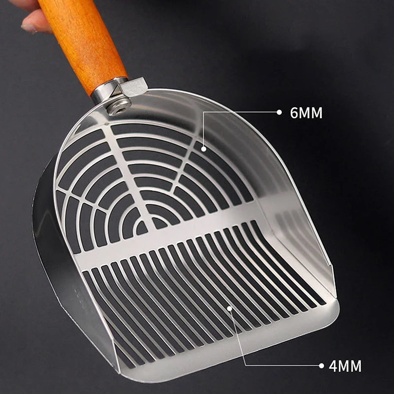 Easy Clean Metal Cat Scoop