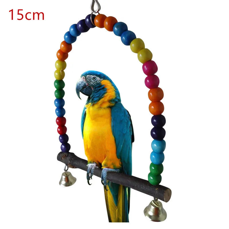 Colorful Parrot Swing & Stand Toy