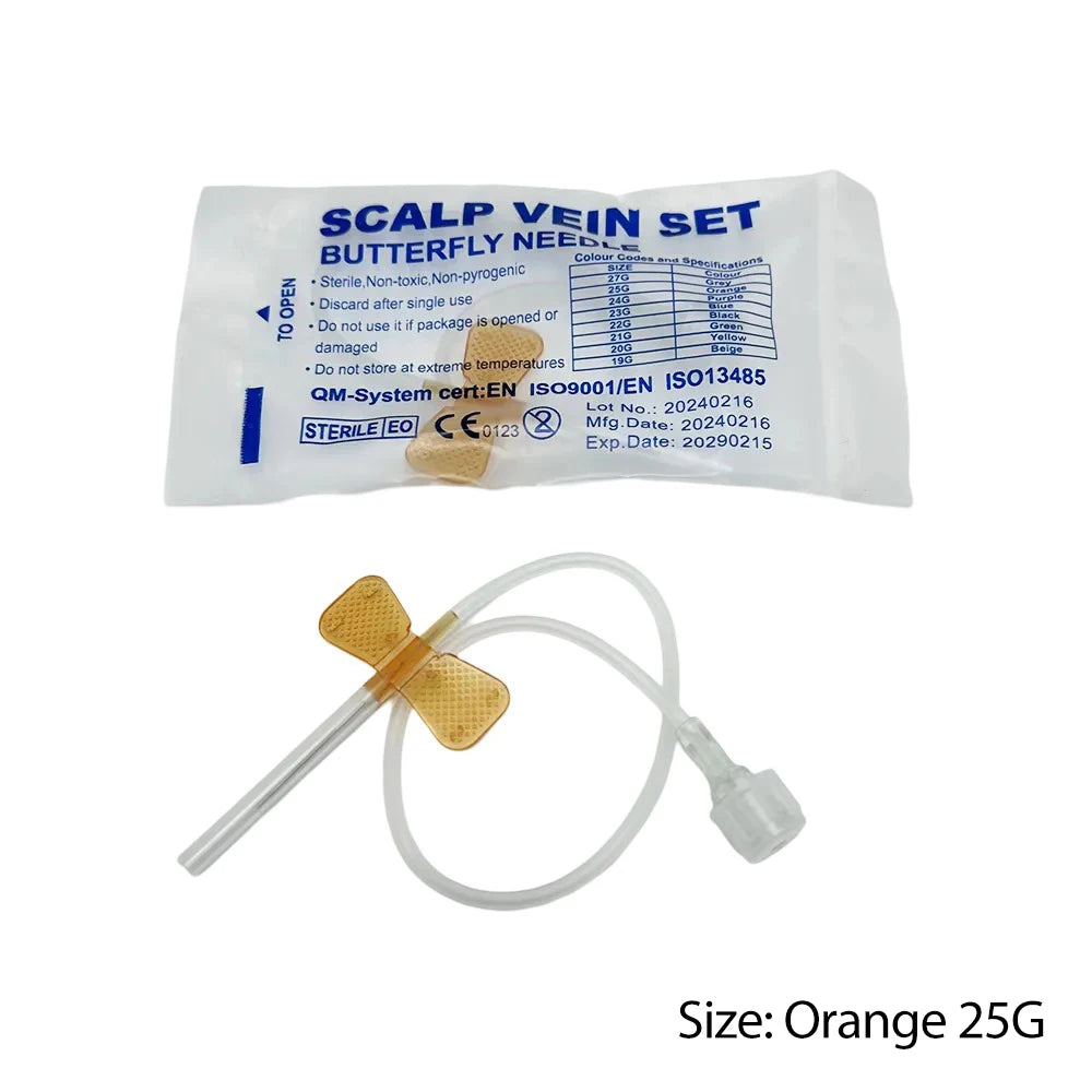 50PCS Disposable Butterfly Blood Infusion Needles