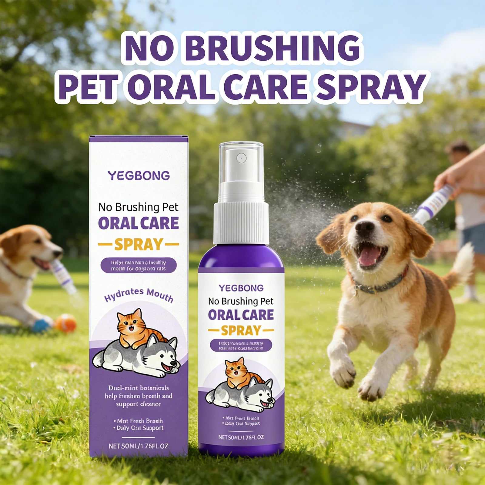 Dog Dental Spray for Fresh Breath & Oral Care