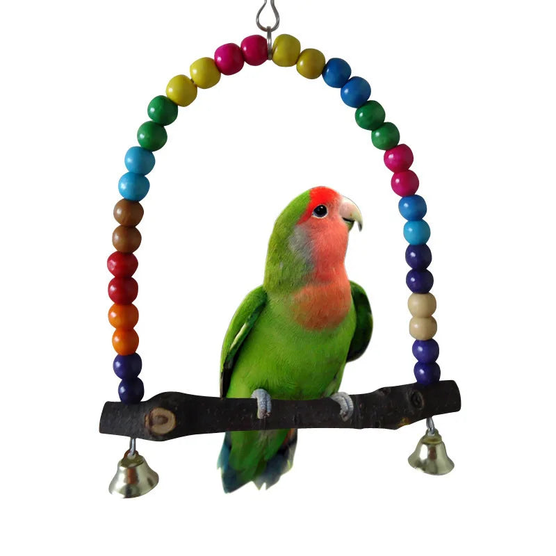 Colorful Parrot Swing & Stand Toy