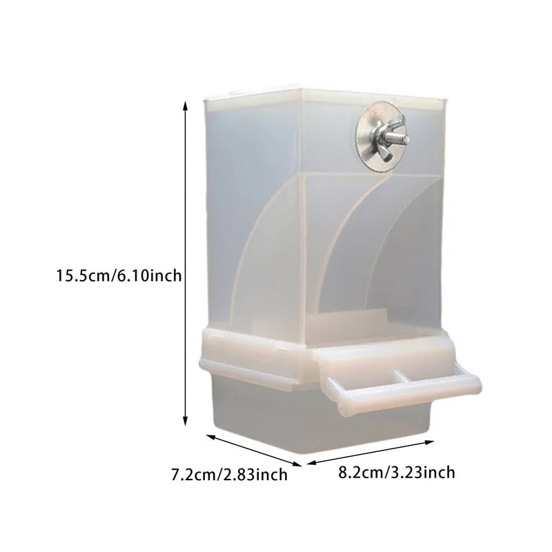No-Mess Acrylic Bird Feeder & Drinker
