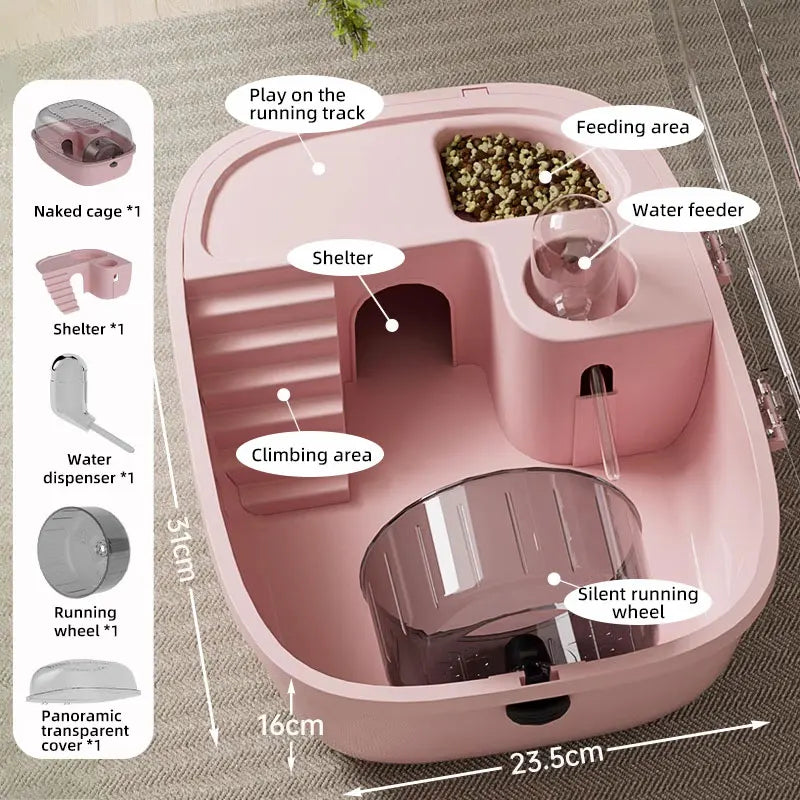 Hamster Luxury Villa Cage