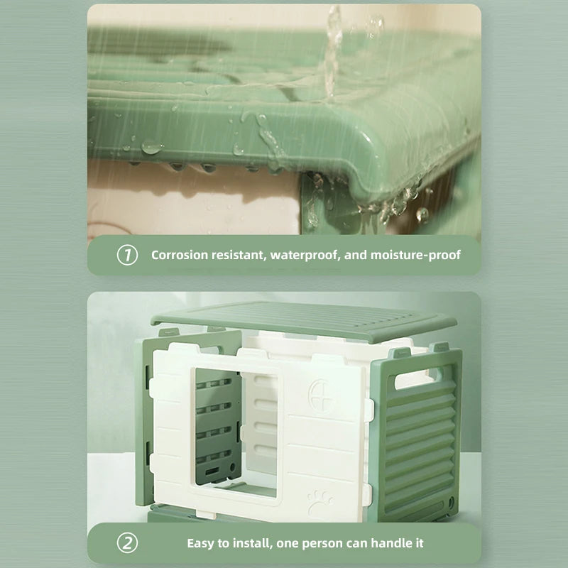 Outdoor Rainproof Cat House & Dog Kennel