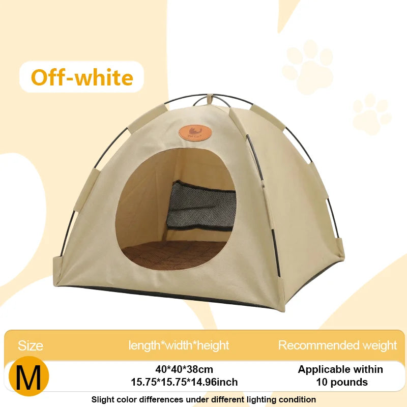Breathable Summer Pet Tent & Sunshade Bed