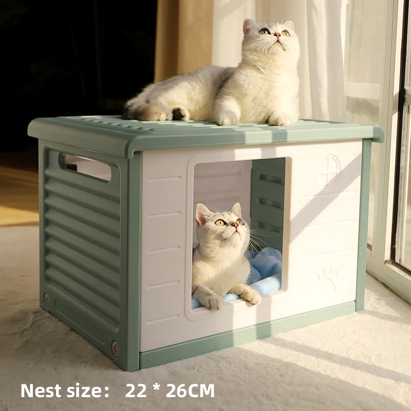 Outdoor Rainproof Cat House & Dog Kennel