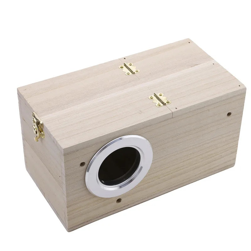 Wooden Bird Nesting Box