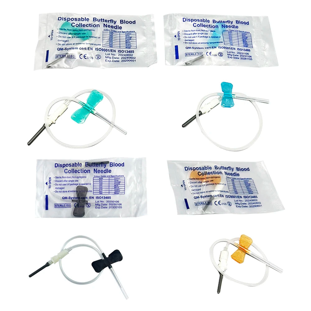 50PCS/lot Disposable Butterfly Blood Collection Needl