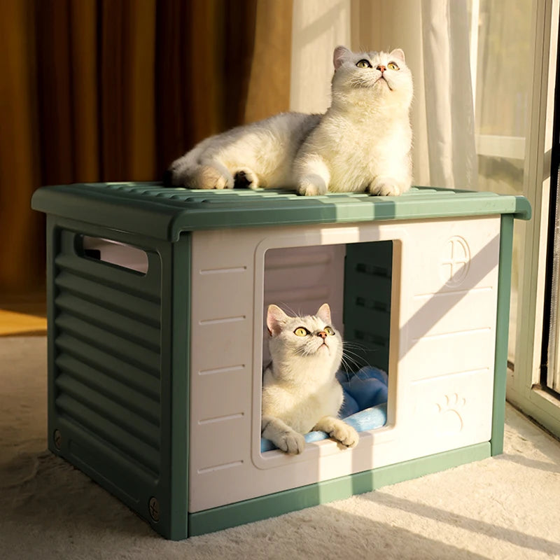 Outdoor Rainproof Cat House & Dog Kennel