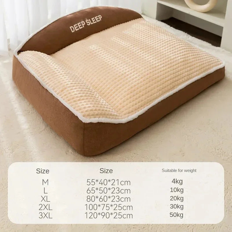 Festive Warm Pet Sofa Bed & Blanket