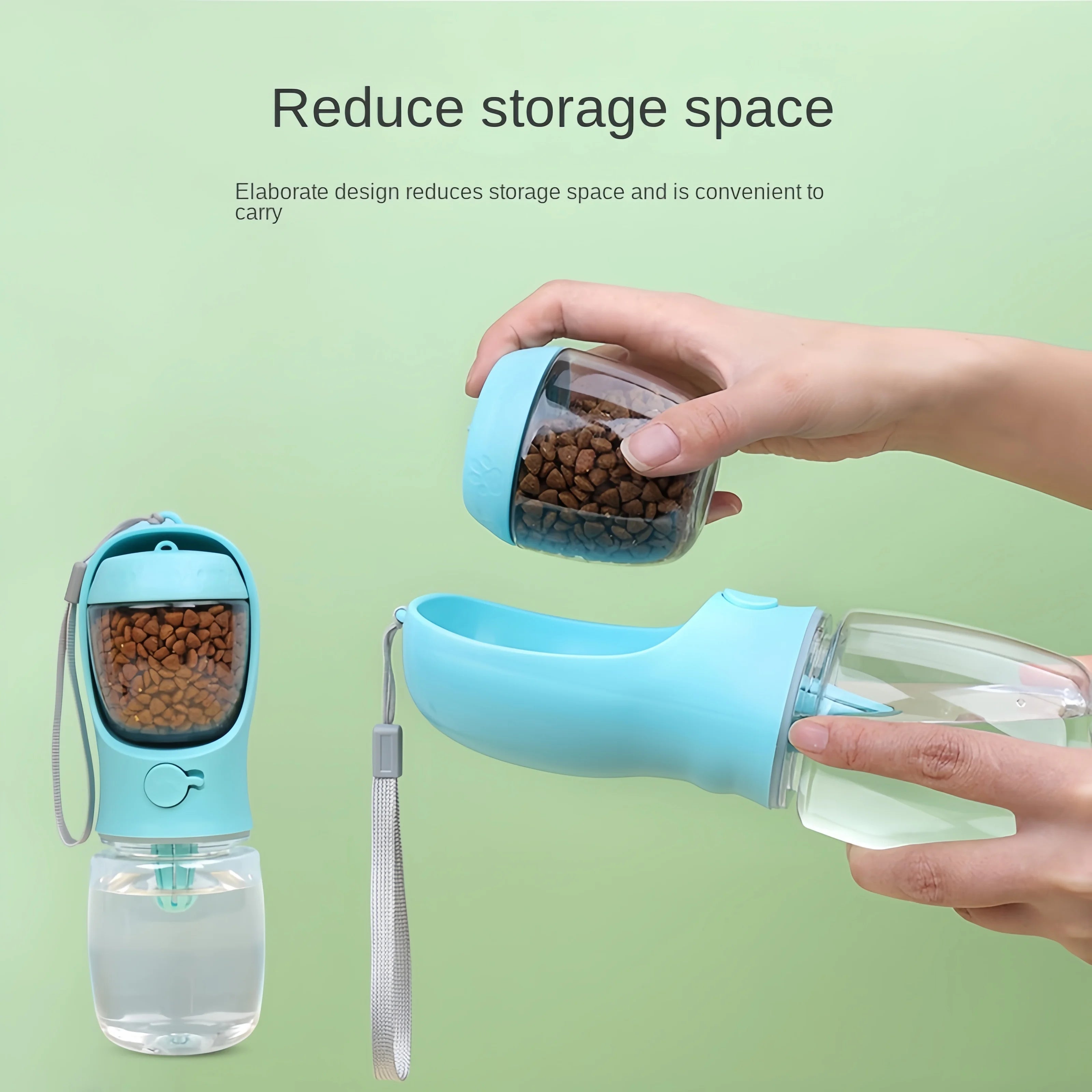Portable Pet Water & Food Bottle for Travel