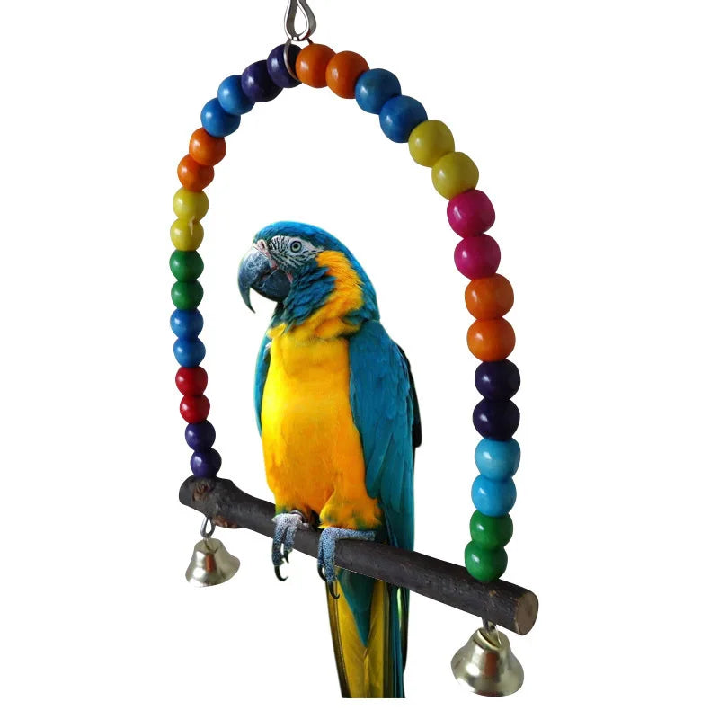 Colorful Parrot Swing & Stand Toy