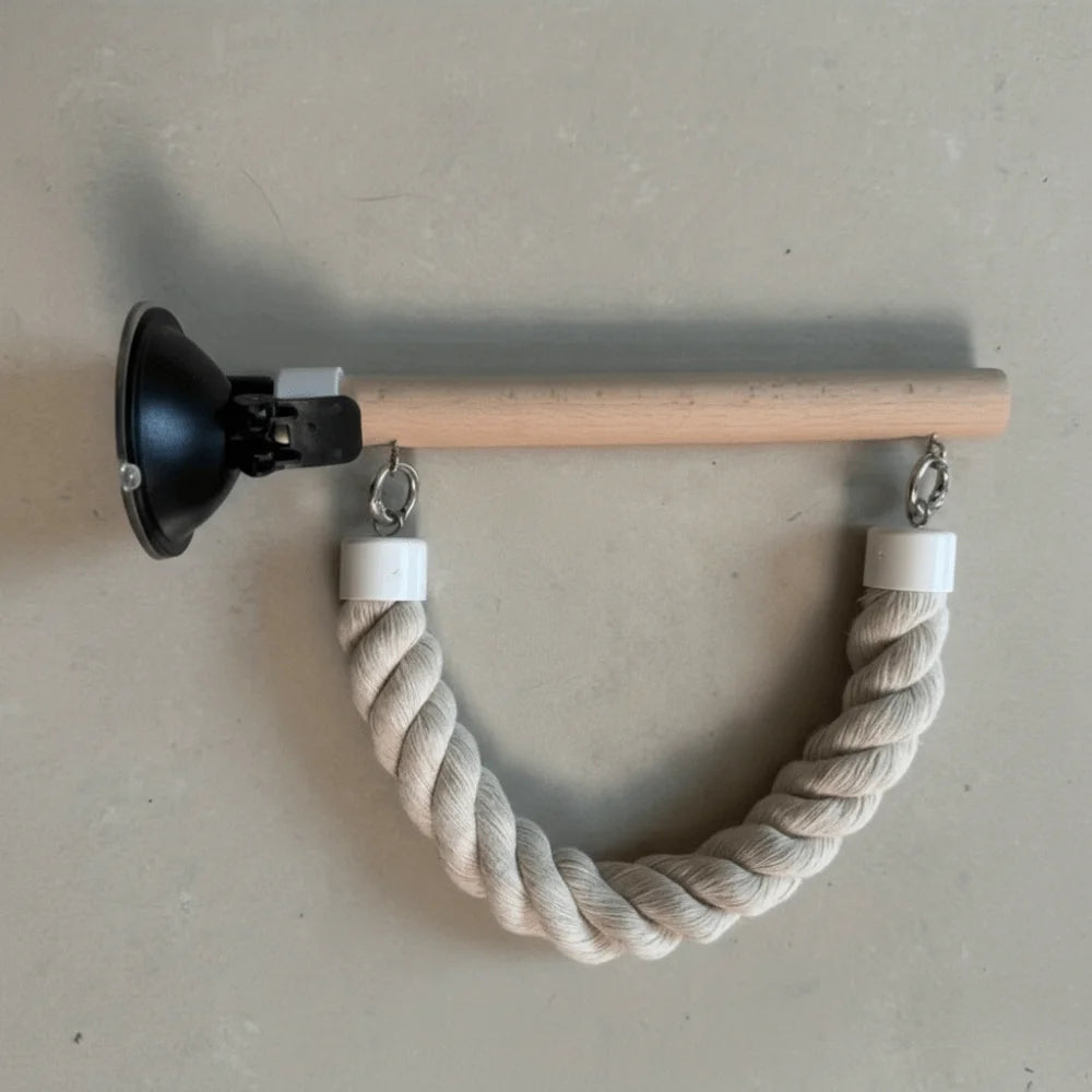 Suction Cup Parrot Swing & Climbing Perch