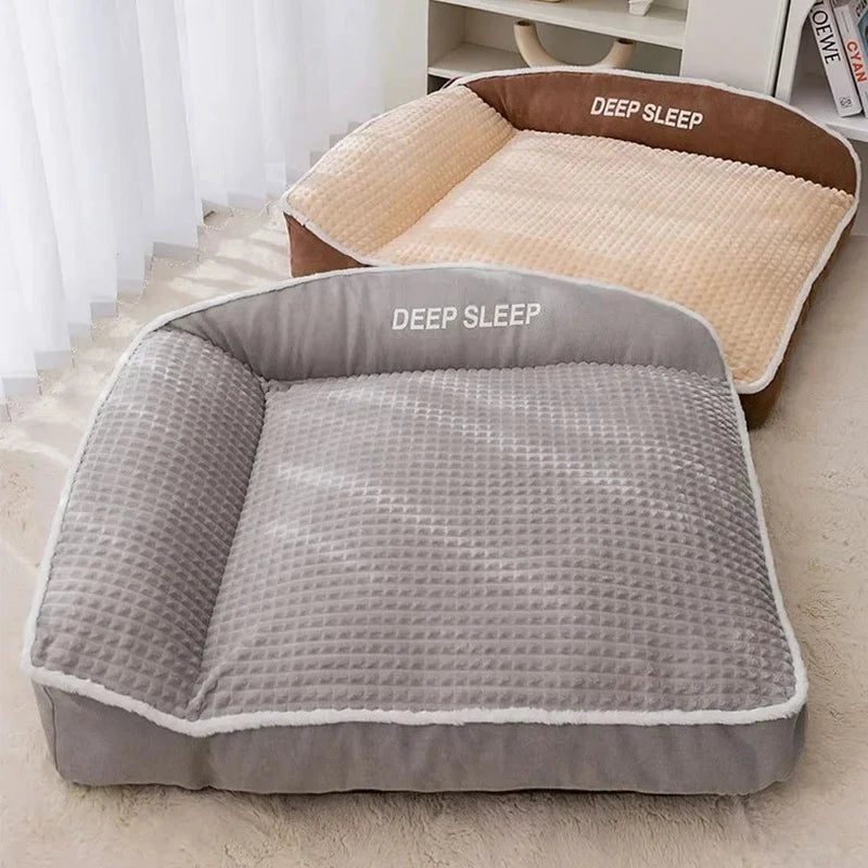 Festive Warm Pet Sofa Bed & Blanket