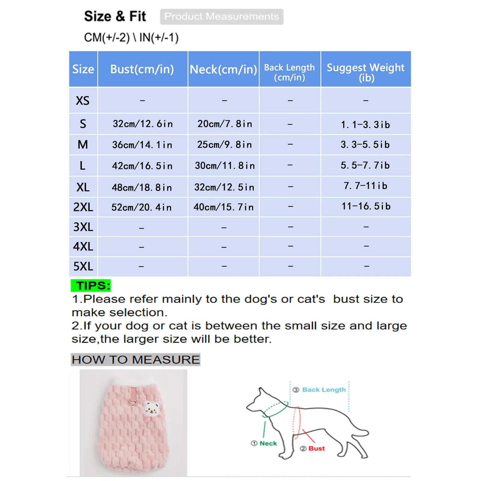 Fluffy Gradient Winter Vest for Cats & Dogs