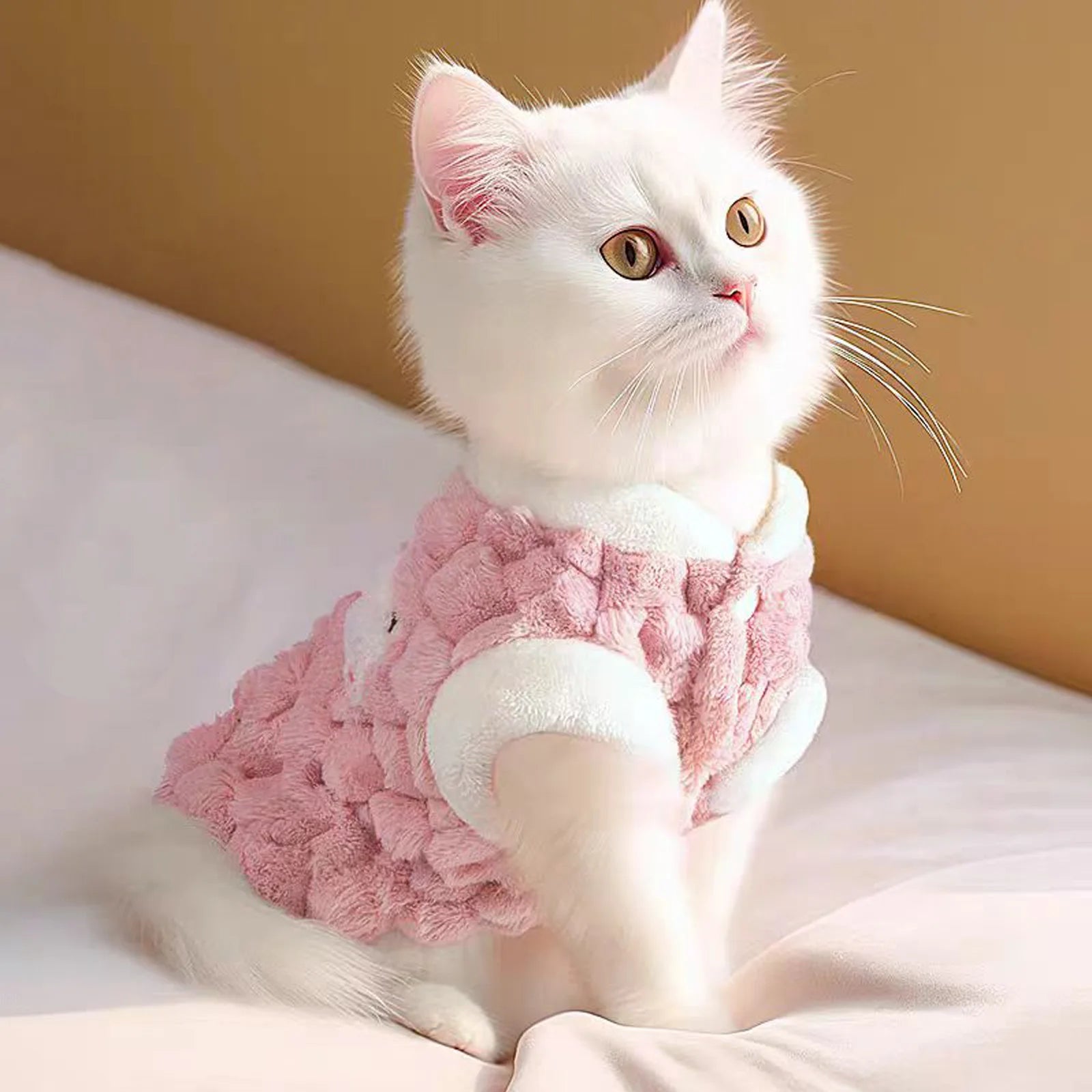Fluffy Gradient Winter Vest for Cats & Dogs