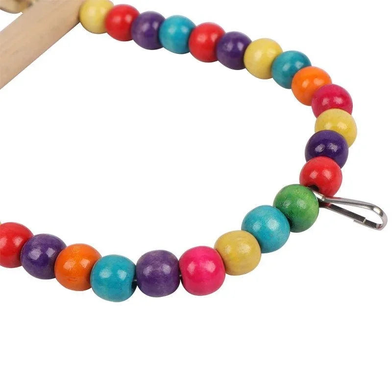 Parrot Wooden Swing