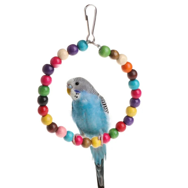 Colorful Parrot Swing & Stand Toy