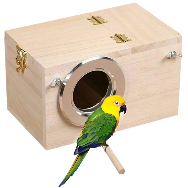 Wooden Bird Nesting Box