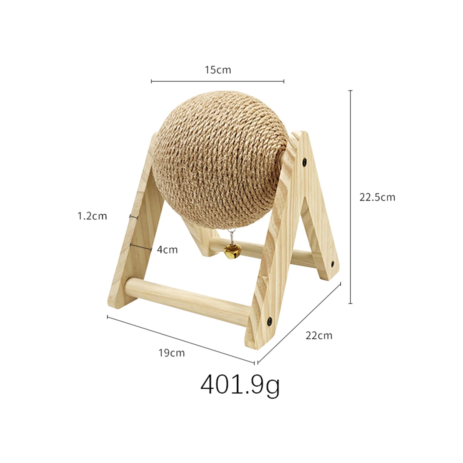Rabbit Sisal Grinding & Chew Ball Toy
