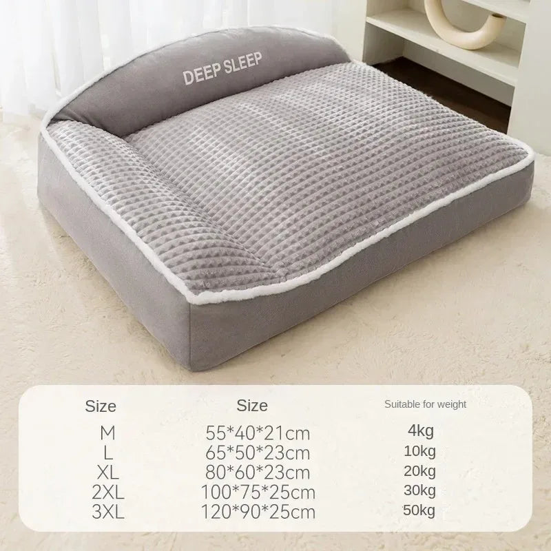 Festive Warm Pet Sofa Bed & Blanket
