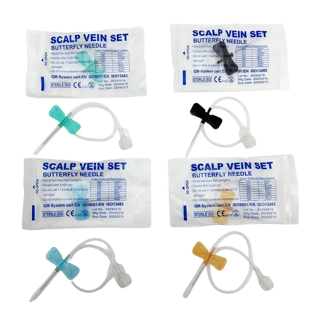 50PCS Disposable Butterfly Blood Infusion Needles