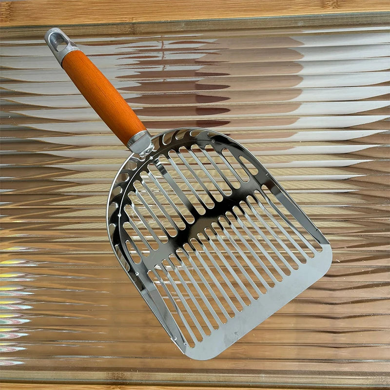 Easy Clean Metal Cat Scoop