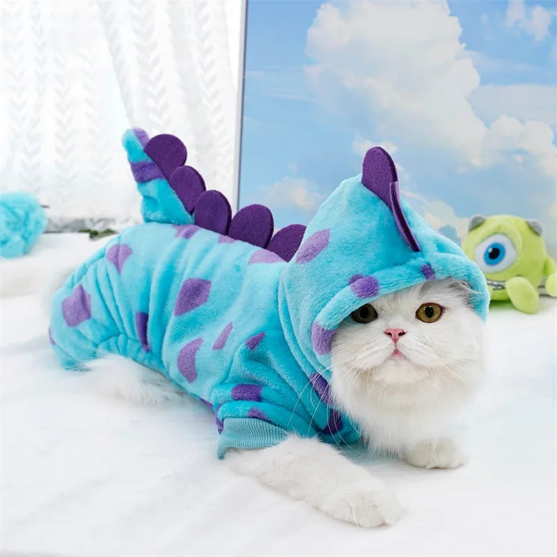 Dinosaur Plush Pet Costume Jumpsuit