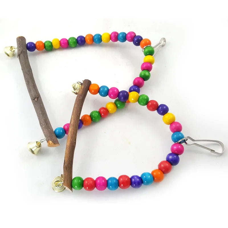 Colorful Parrot Swing & Stand Toy
