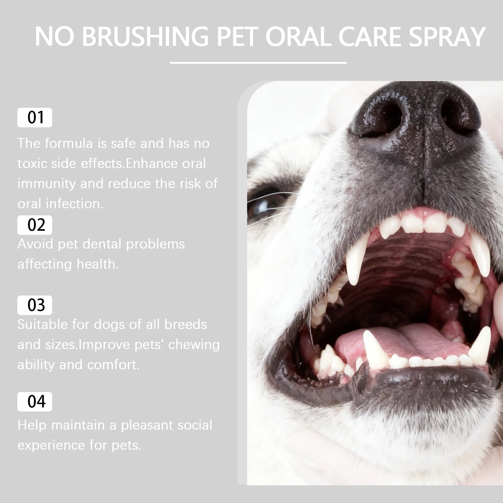 Dog Dental Spray for Fresh Breath & Oral Care