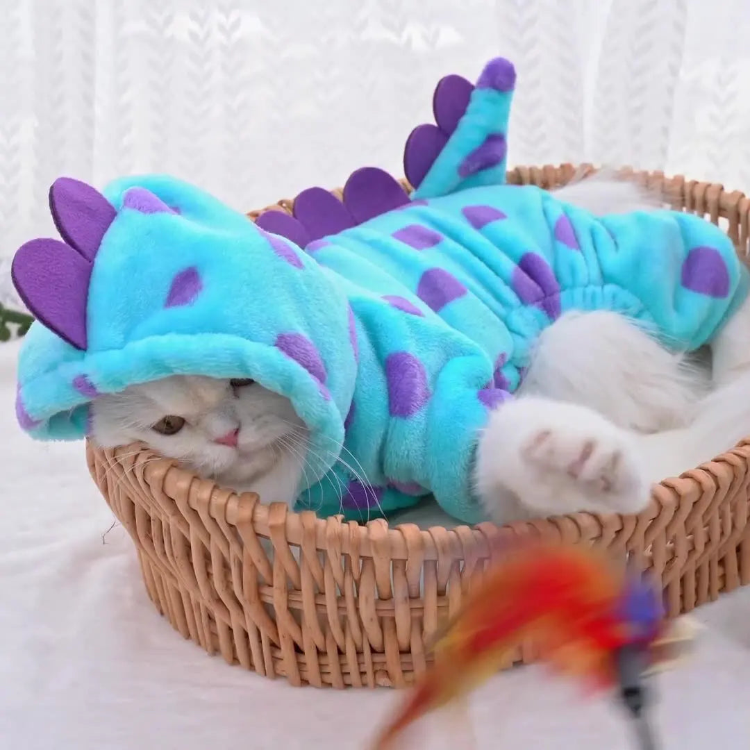 Dinosaur Plush Pet Costume Jumpsuit