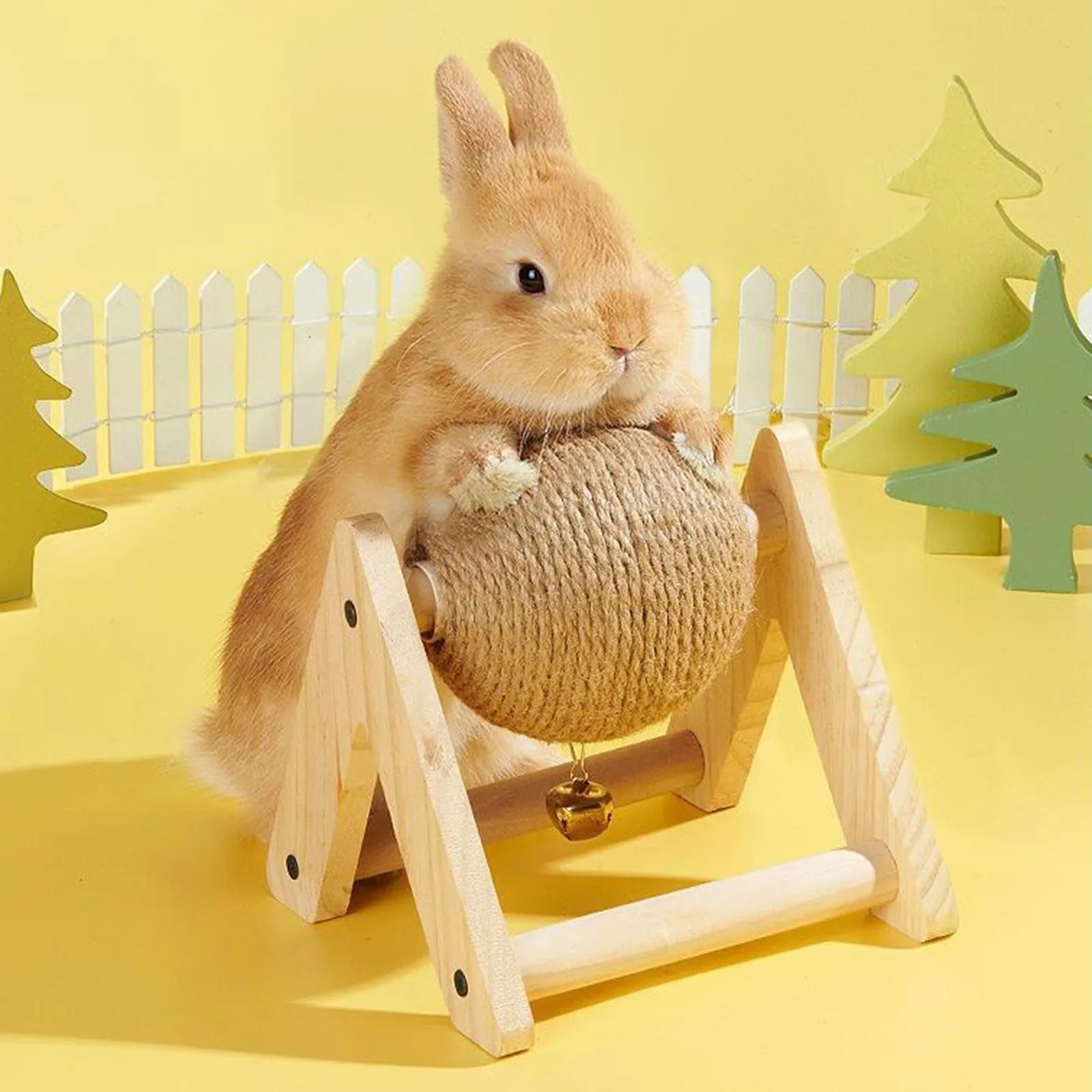 Rabbit Sisal Grinding & Chew Ball Toy