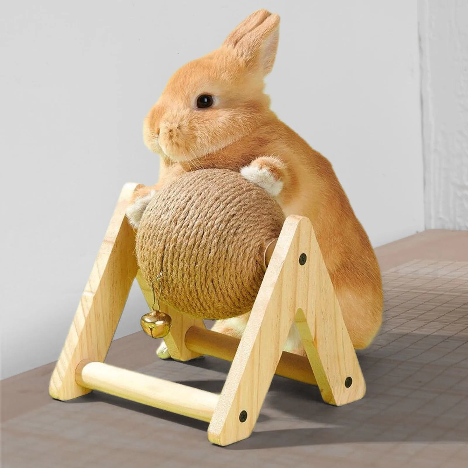 Rabbit Sisal Grinding & Chew Ball Toy