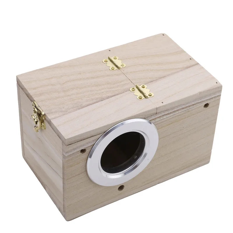 Wooden Bird Nesting Box