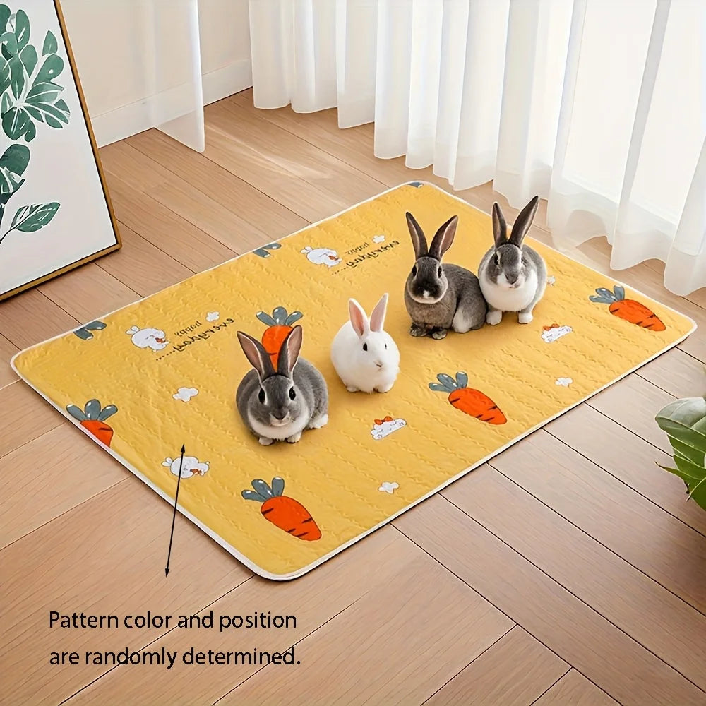 Absorbent Carrot Rabbit Toilet Mat
