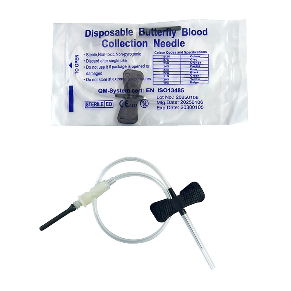 50PCS/lot Disposable Butterfly Blood Collection Needl