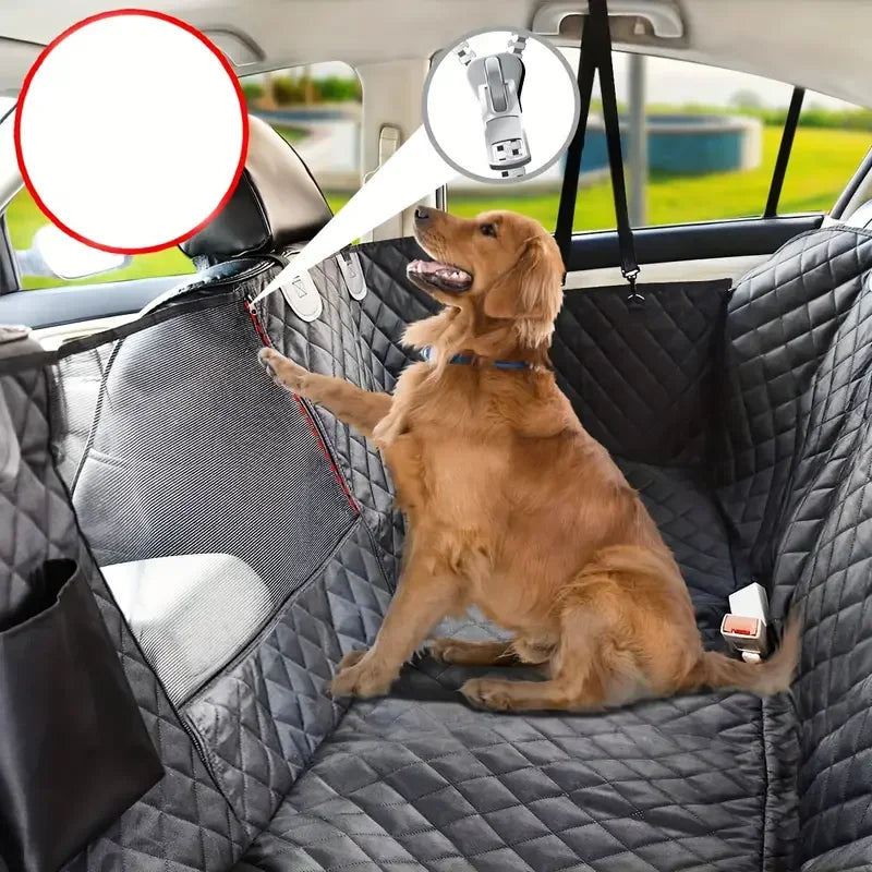 100% Waterproof Dog Car Hammock with Mesh Window